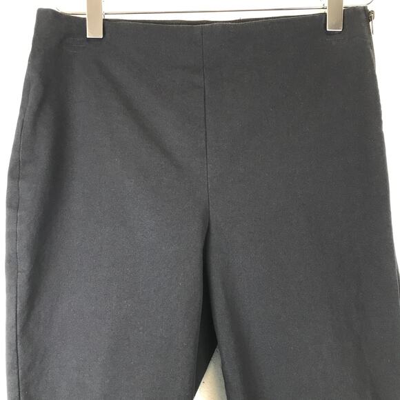 Everlane The Side-Zip Cotton Blend Cropped Black Trouser Pants Career Size 4 - Picture 3 of 10